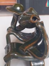 céramique bretonne couple sur un banc