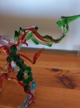 Magnifique sculpture Murano fond marin TBE