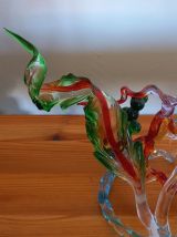 Magnifique sculpture Murano fond marin TBE