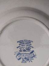 Assiette creuse Lunéville English style