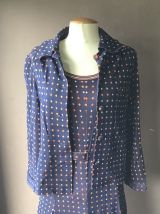 Ensemble robe et veste vintage 70 