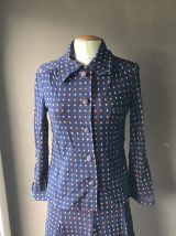 Ensemble robe et veste vintage 70 