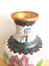 Paire de vases cloisonnés , Chine vers 1900 