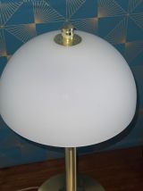 Lampe Art Déco laiton et opaline