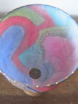 Joli verre décoratif peint à la main - 