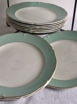 6 assiettes plates Saint Amand - Service Chambord