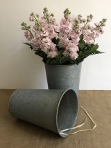 Paire de pots en zinc, vases de fleuriste - Modèle  1
