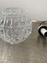 PAIRE DE SUSPENSIONS RONDES EN VERRE