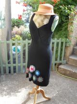 DESIGUAL ROBE NOIR SANS MANCHES TBE VINTAGE 