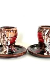 Bougeoirs à mains céramique style Vallauris , vers 1960 