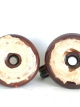 Bougeoirs à mains céramique style Vallauris , vers 1960 