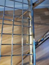 chaise pliante chromée vintage Ted Net de Niels Gammelgaard