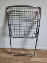 chaise pliante chromée vintage Ted Net de Niels Gammelgaard