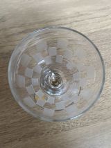 Set de 6 verres à vin gravés