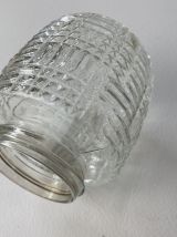 ANCIENNE APPLIQUE MURALE VERRE MOULÉ  VINTAGE