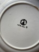 Grand plat et assiette creuse service Rosine l'amandinoise