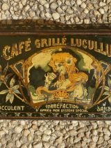 boite en fer café  LUCULLUS , vintage