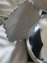 Appliques feuilles blanches vintage