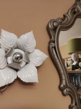 Appliques feuilles blanches vintage