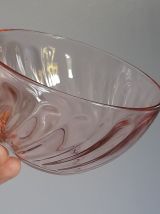 5 tasses à café, rose, modèle Rosaline de Luminarc - Vintage