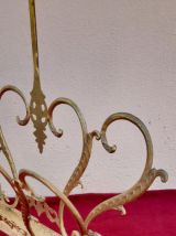 Porte-revue en laiton avec volutes - vintage 1960