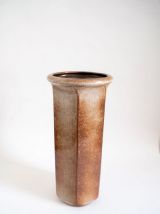 Vase West Germany, Scheurich, en céramique beige, années 50