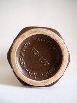 Vase West Germany, Scheurich, en céramique beige, années 50