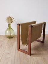 Porte-revue en palissandre scandinave années 60