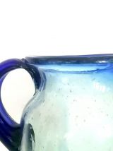 Carafe verre bullé style Biot 