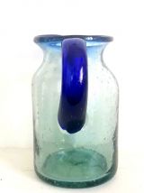 Carafe verre bullé style Biot 