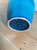  Vase bleu style Aldo Longi pour Bitossi 