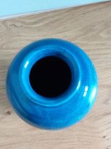  Vase bleu style Aldo Longi pour Bitossi 