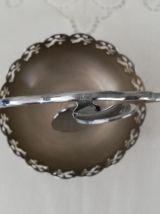 Sucrier et sa cuiller en métal argenté