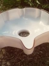 Suspension Opaline Rose , vintage