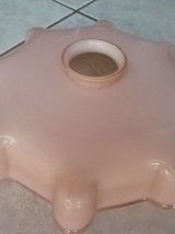 Suspension Opaline Rose , vintage