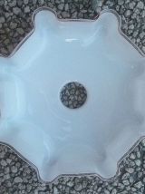 Suspension Opaline Rose , vintage