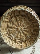 Porte bouteilles et verres en osier (Années 50)