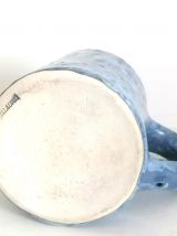 Tasse mug bleu en céramique de Vallauris vintage 