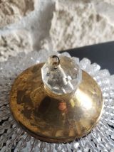 Applique / plafonnier en bronze avec perles