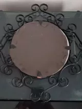 Miroir Sorcière en fer forgé. 