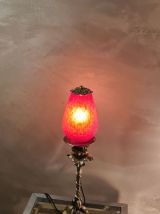 lampe   bronze art nouveau 1900  a 20      electricité neuve