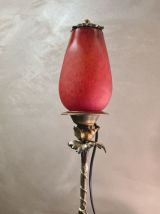 lampe   bronze art nouveau 1900  a 20      electricité neuve