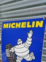 Ancienne plaque émaillée Michelin 80 x 80 cm enseigne