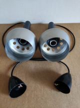 suspensions vintage en aluminium brossé