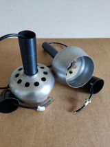 suspensions vintage en aluminium brossé