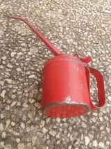 Burette à huile Wesco rouge , vintage