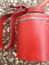 Burette à huile Wesco rouge , vintage