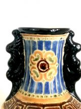 Vase asiatique en céramique émaillée