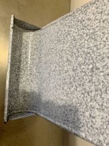 Porte ustensiles cuisine émaillé gris vintage 1950