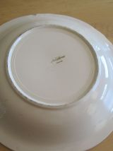 plat Sarreguemines rond creux couleur ivoire